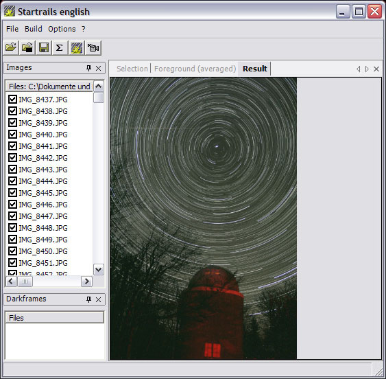Program Startrails