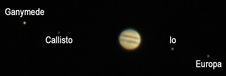 Jupiter s popisem