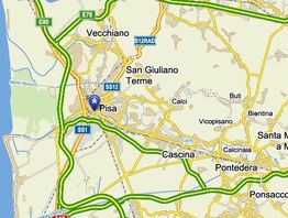 Mapa Pisa