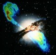 Cen A - výtrysky z galaxie