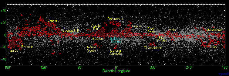 Temné mlhoviny v Galaxii Temné mlhoviny v Galaxii
