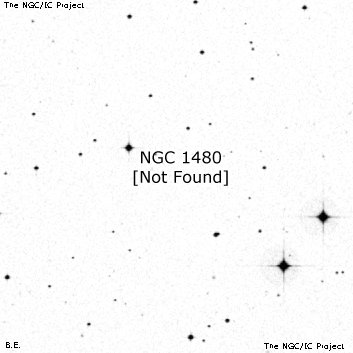 Negativní snímek oblohy NGC 1480