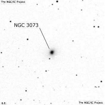 Negativní snímek oblohy NGC 3073