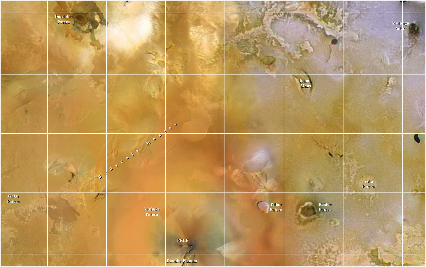 Mapa Io - čtyřúhelník 9