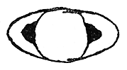Galileova skica Saturnu z roku 1616.