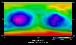 Topografická mapa Hyperionu