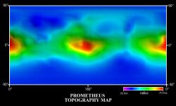 Topografická mapa Promethea